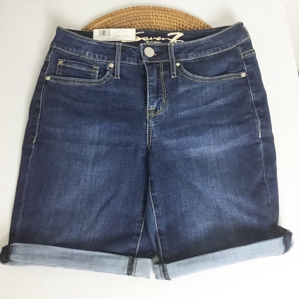 Seven 7 Bermuda Shorts Size 4 New Sunset
